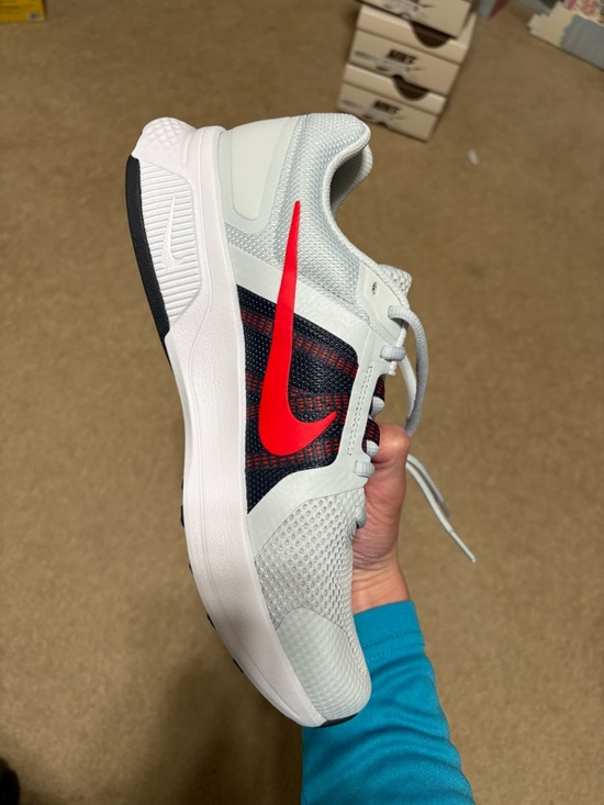 Size 10 - Nike Run Swift 2 Pure Platinum Bright Red Running Shoes